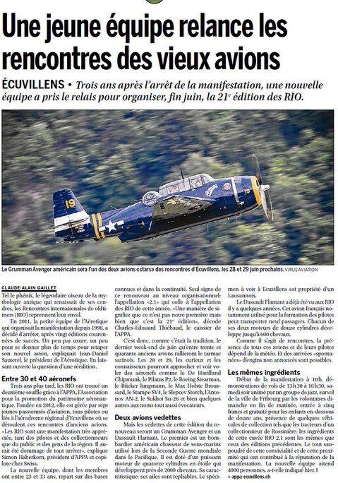 Article de presse 2014